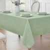 Rectangle Tablecloth Linen Textured Waterproof & Stain Resis...