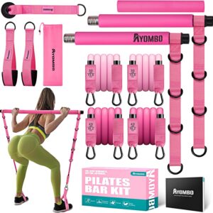 Pilates Bar Kit with Resistance Bands, Pilates Workout Equip...