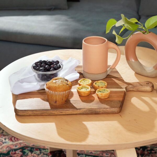 Acacia Wood Cutting Board and Chopping Board with Handle for...