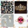 Red Glass Rhinestones, 50Pcs Flat Back Rhinestones Bulk, 18x...