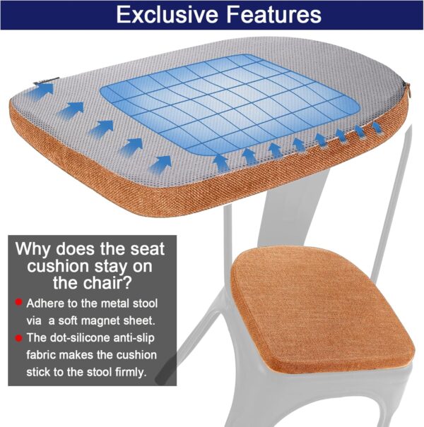 BUYUE Friendly Woven Fabric 14x14 Magnetic Cushions for Meta...