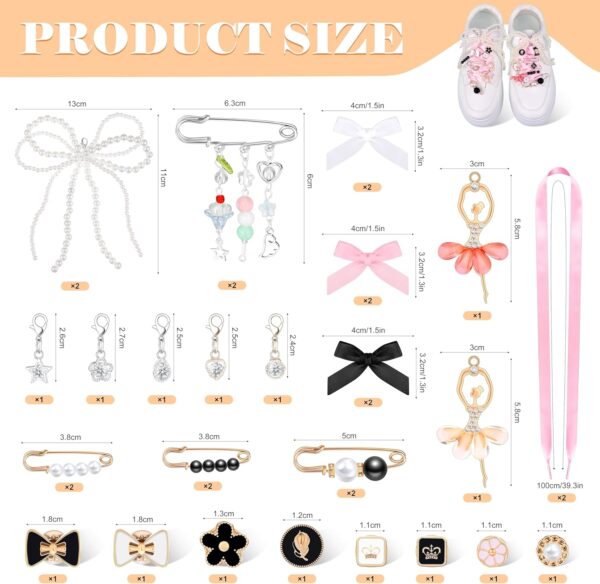 MJOGGOTT 34 Pcs Shoe Charms for Sneakers, Junk Socks Charms,...