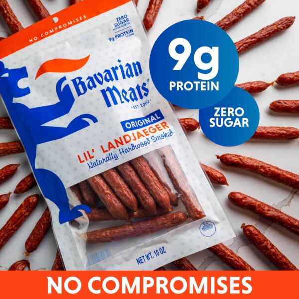 Bavarian Meats Lil' Landjaeger Meat Sticks, Smoked Sausage P...