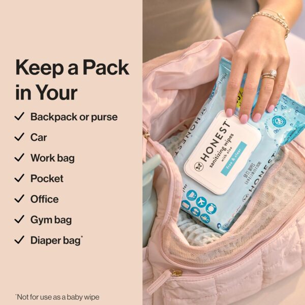 The Honest Company Fragrance Free Sanitizing Alcohol Wipes |...