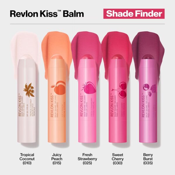 Revlon Kiss Tinted Lip Balm with SPF 20, Hydrating, Flavored...