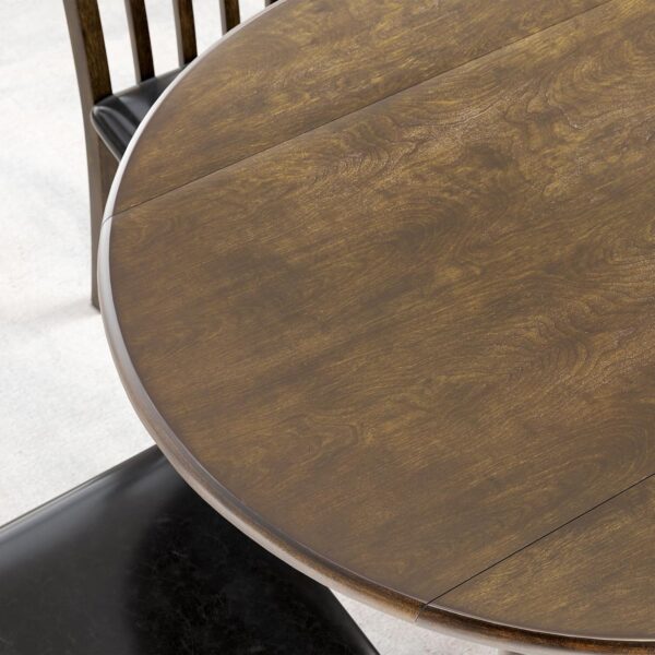 AMERLIFE Solid Wood 5-Piece Foldable Dining Set, Mid Century...