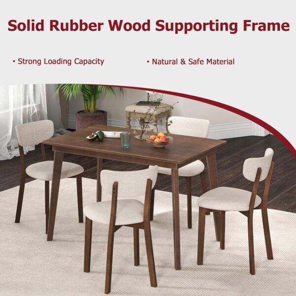 Tangkula Dining Table Set for 4, Dinette Set with Table and ...
