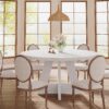 Tribesigns Round Dining Table Wood Kitchen Table for Dining ...