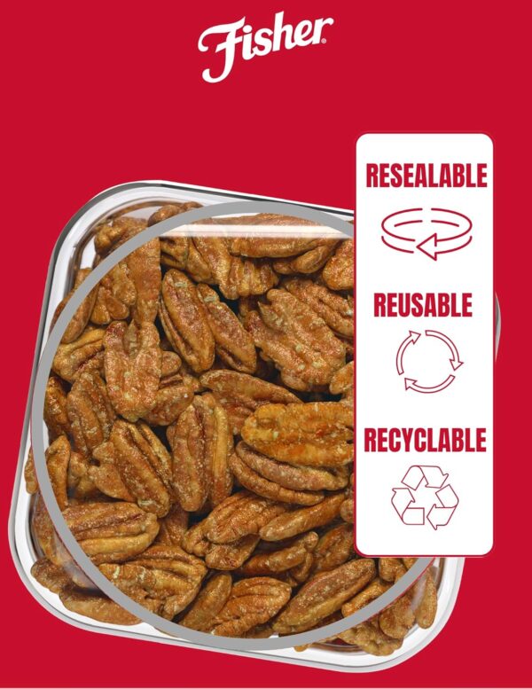 Fisher Snack Glazed Pecans Candied, 24 oz (Pack of 1), Junio...