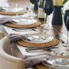 12pc Glass Dinnerware Set - Sleek Round Clear Glass Plate an...