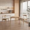 Acanva Modern Small Triangle Dining Room Table for Kitchen C...