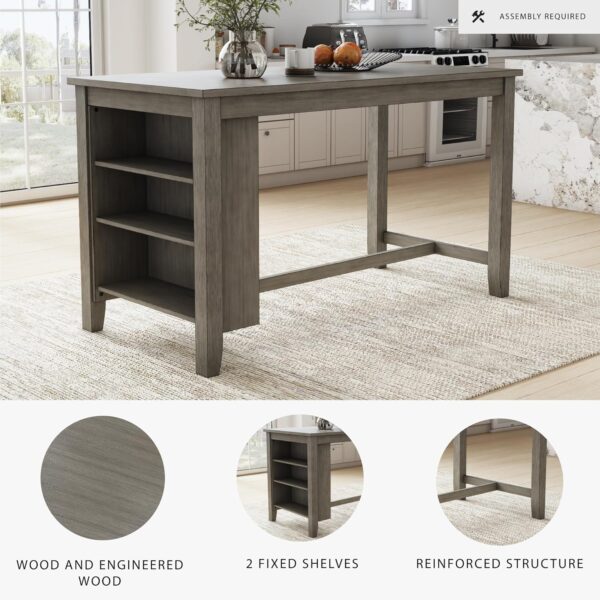 Signature Design by Ashley Caitbrook Rustic Counter Height D...