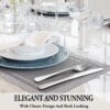 24 Pcs Silverware Set with Steak Knives Service for 4,Stainl...