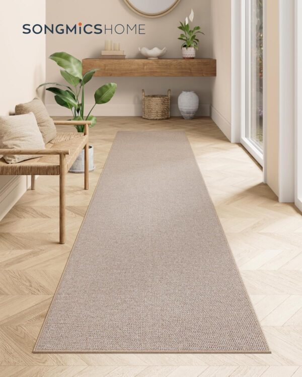 SONGMICS HOME Runner Rug 2.5x10 ft, Washable Area Rug for Li...