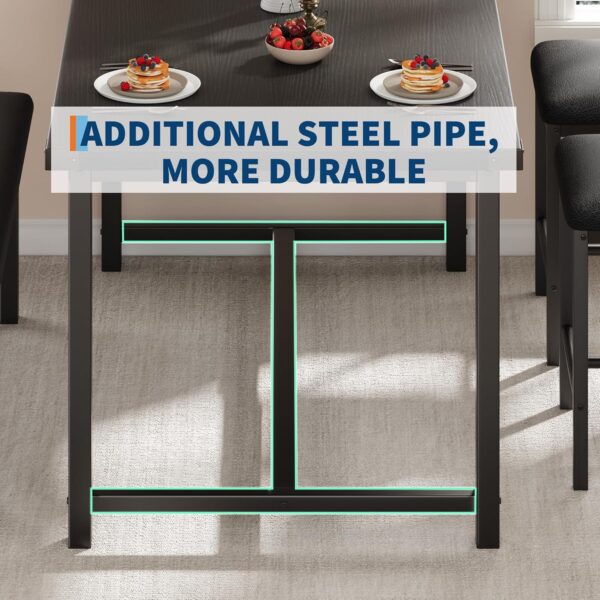 IDEALHOUSE Dining Table Set for 4, Kitchen Table and 2 Uphol...