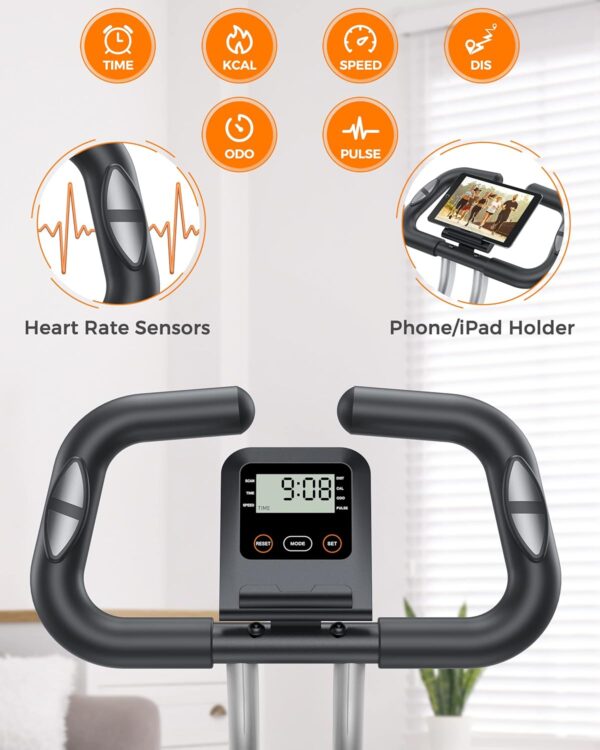 YOSUDA Folding Exercise Bike - Foldable Stationary Bike for ...