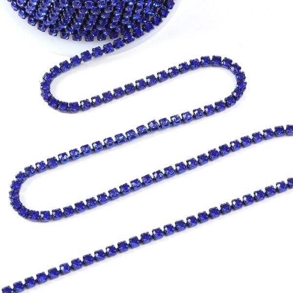 10 Yards 3 MM Rhinestone Chain Trim Crystal Close Trim for S...