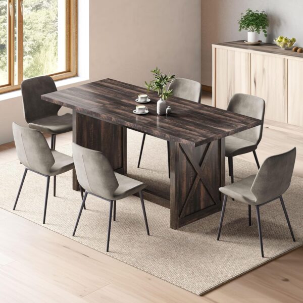 YITAHOME 70.8" Large Farmhouse Dining Table for 6 to 8 Peopl...