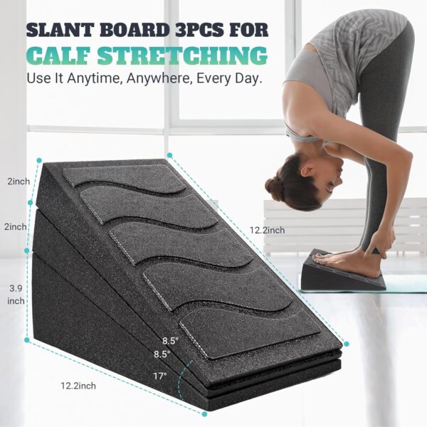 Slant Board for Calf Stretching, 5 Adjustable Angles Incline...