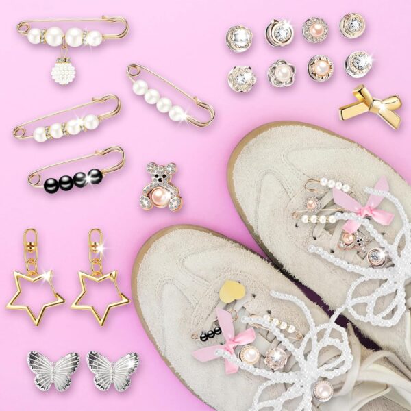Zeyune 40 Pcs Charms for Socks Set Shoe Charms Socks Safety ...