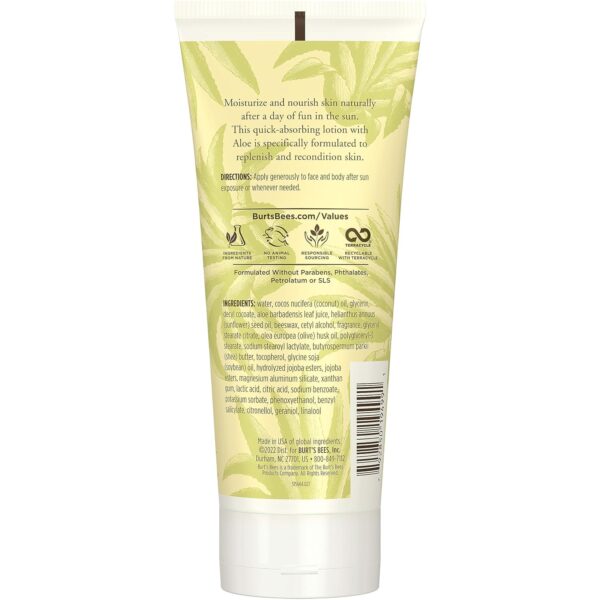 Burt's Bees After Sun Lotion with Hydrating Aloe Vera & Coco...
