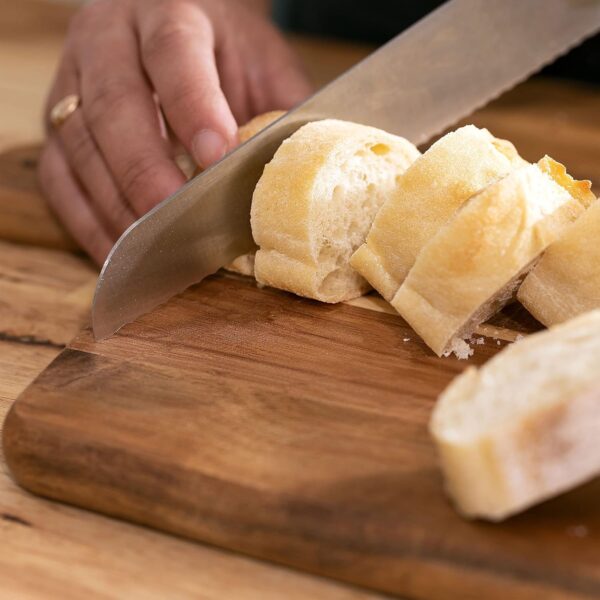 Acacia Wood Cutting Board and Chopping Board with Handle for...