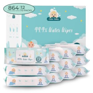 Calm Baby Wipes - 12 Pack Baby Wipes Unscented 99% Bath 864 ...