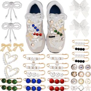 36PCS Shoe Charms for Sneakers,Jewelry Bows Charm Decoration...