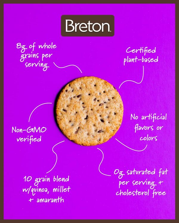 Breton Multigrain Crackers, 7.3 Ounce (Pack of 3)