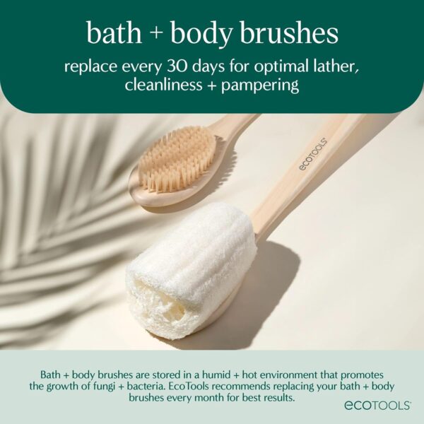 EcoTools Dry Body Brush, Cruelty-Free Bristles Exfoliate & S...