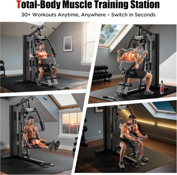 Sportsroyals Home Gym, Multifunctional Home Gym Equipment, W...