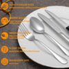 24 Pcs Silverware Set with Steak Knives Service for 4,Stainl...