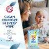 Sea Monster Mango Baby Wipes - 30 Count Travel Friendly Face...