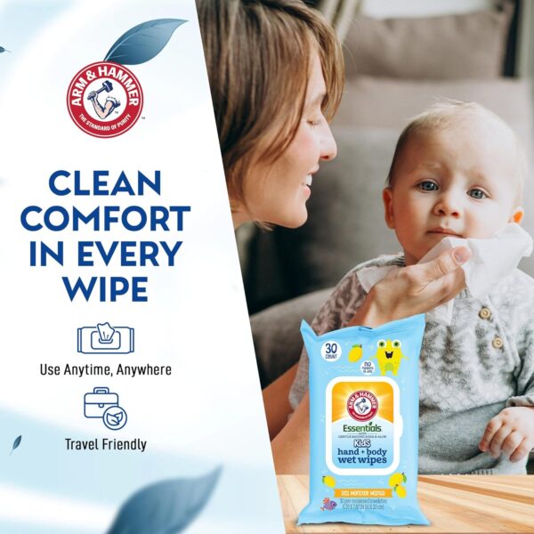 Sea Monster Mango Baby Wipes - 30 Count Travel Friendly Face...