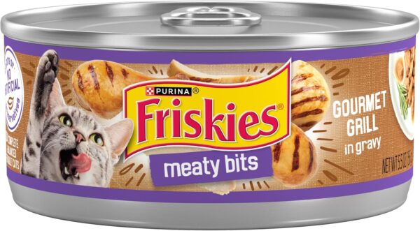 Purina Friskies Wet Cat Food, Meaty Bits Gourmet Grill in Gr...