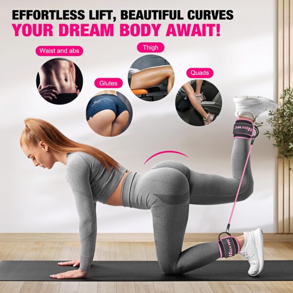 Ankle Resistance Bands with Cuffs, Ankle Bands for Working O...
