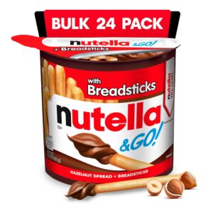 Nutella & GO! Bulk 24 Pack, Hazelnut and Cocoa Spread with B...