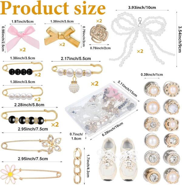 30PCS Shoe Charms for Sneakers, Shoelace Junk Socks Charms J...