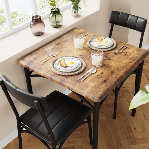GAOMON Dining Table Set for 2, Kitchen Table and Chairs for ...