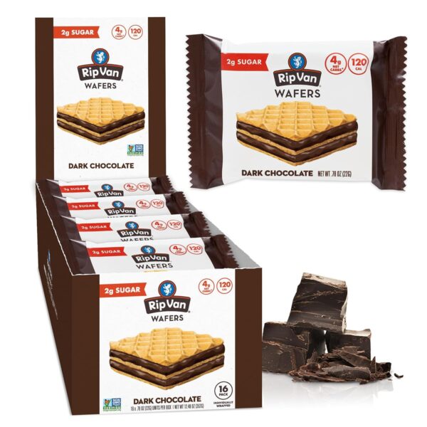 Rip Van Dark Chocolate Wafer Cookies - Healthy Snacks - Non ...