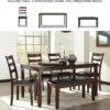 Signature Design by Ashley Coviar 6 Piece Dining Set, Includ...
