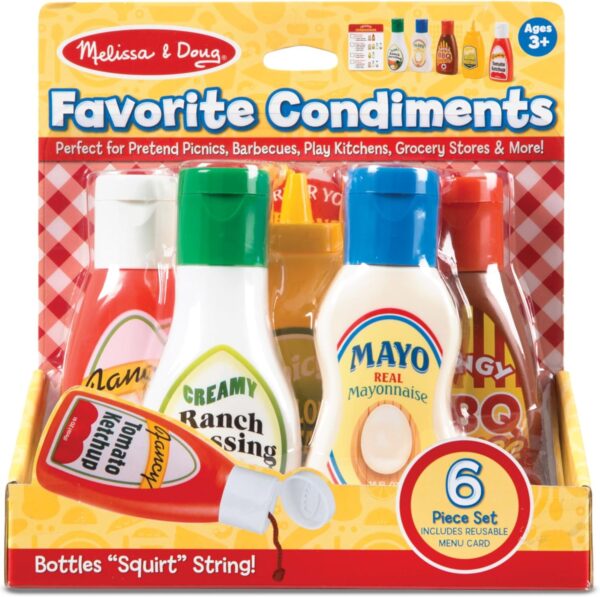 Melissa & Doug 5-Piece Favorite Condiments Play Food Set Pla...