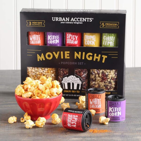 Urban Accents MOVIE NIGHT Popcorn Kernels and Popcorn Season...