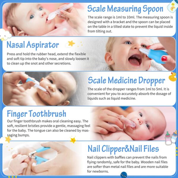 28Pcs Baby Healthcare and Grooming Kit modacraft Baby Safety...