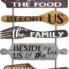 Bless the Food Before Us Farmhouse Kitchen Wall Decor - Dini...