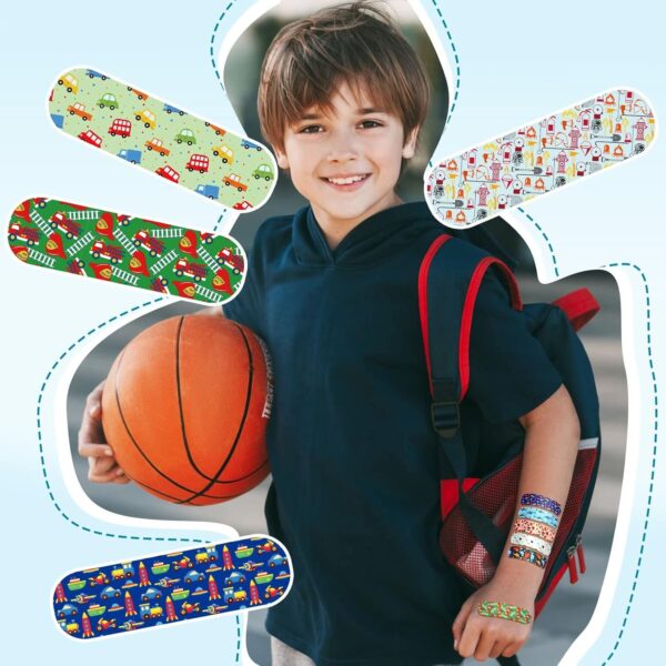Patelai 300 Pieces Kids Bandages Bulk 10 Styles Children's A...