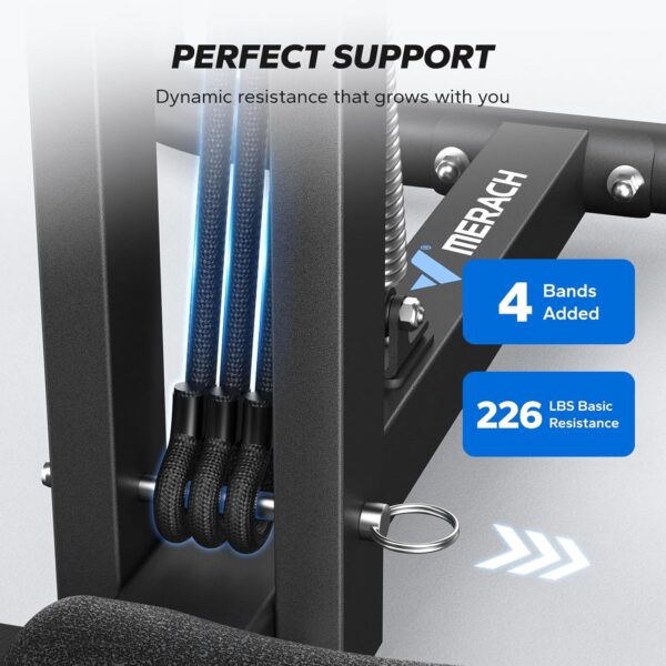 MERACH Deep Squat Machine for Women, Adjustable Glutes Train...