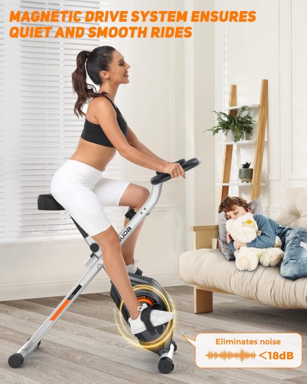 YOSUDA Folding Exercise Bike - Foldable Stationary Bike for ...
