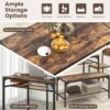 Giantex Dining Table Set for 4, Kitchen Table with Chairs & ...