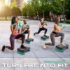 Yes4All 18.9" Aerobic Exercise Step Platform with 2 Risers, ...